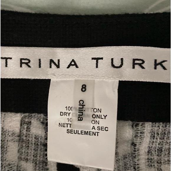 Trina Turk geometric pants sz. 8 EUC - Picture 7 of 8